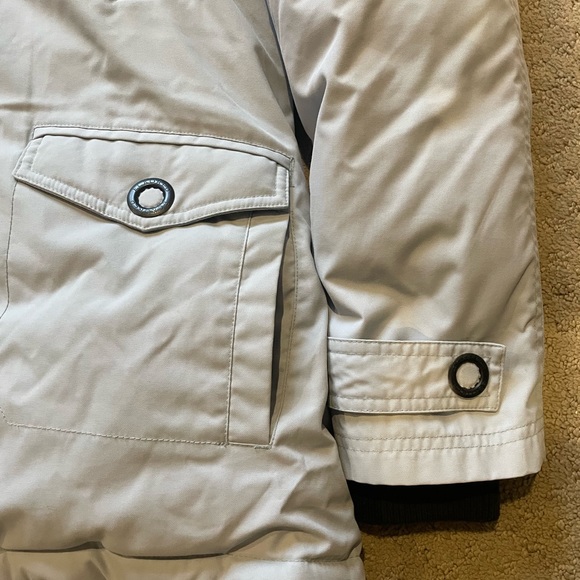 Ecko red puffer down winter jacket with hood. Sz small - Picture 3 of 4